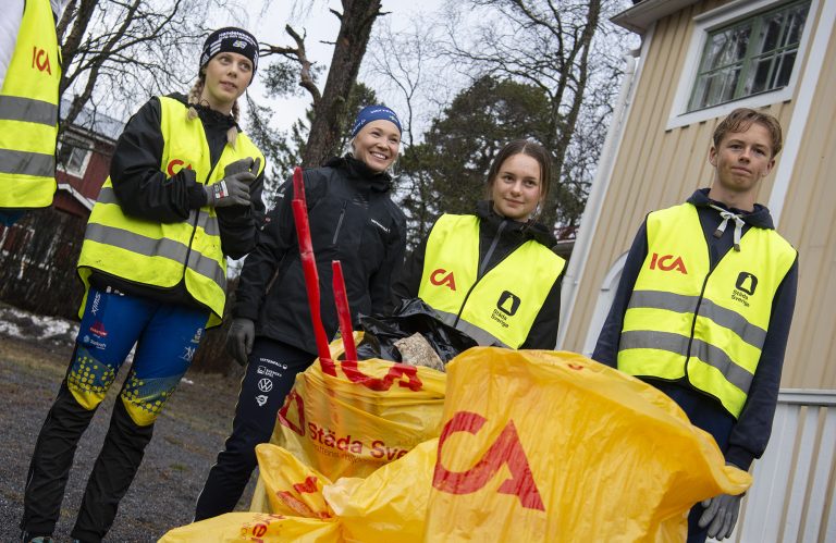 Tusentals idrottsungdomar och 33 ICA-handlare städar för en skräpfri natur